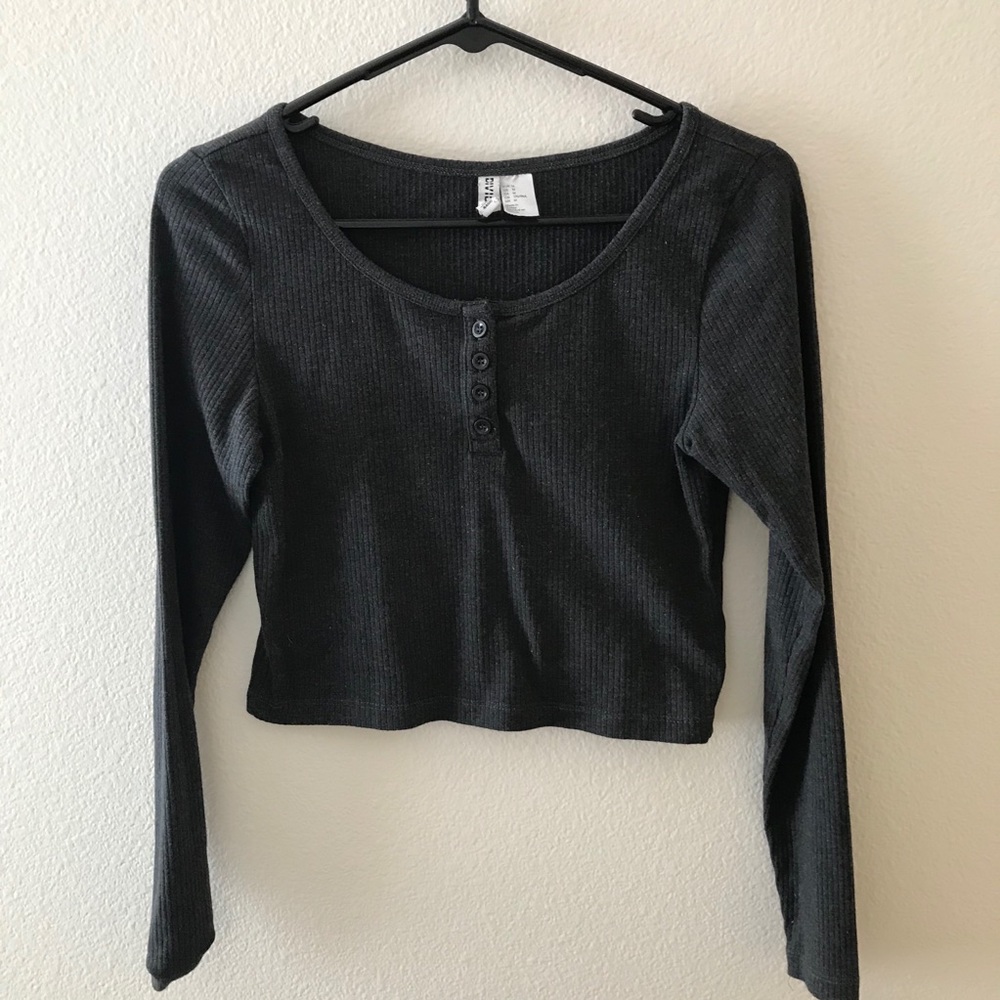 Crop top, long sleeve